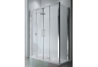 Tür Dusch- doppel Schiebe- Novellini Kuadra 2A 126-132 cm, profil Chrom, transparentes Glas