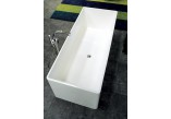 Badewanne rechteckig Flaminia Wash 150 x 70 x 58 cm, weiß Glanz, wyprofilowana, Überlauf- sanitbuy.pl