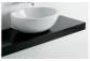 Ablage pod umywalki Flaminia Fonte 74, 250-80 x 46 x 10 cm, schwarz Glanz, Material: pietraluce- sanitbuy.pl