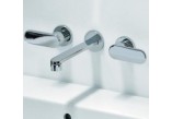 Waschtischarmatur, zur Wandmontage Flaminia Noke Chrom, dł. 18,5 cm, Set Ablauf- - sanitbuy.pl