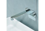 Waschtischarmatur, zur Wandmontage Flaminia One Chrom, dł. 20,5 cm, mit 2-Anschlüssen, Set Ablauf- - sanitbuy.pl