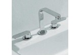 Waschtischarmatur, zur Wandmontage Flaminia One Chrom, dł. 20,5 cm, mit 3 Anschlüssen, Set Ablauf- - sanitbuy.pl