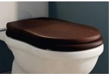 Wc-sitz mit softclosing mit Deckel WC Flaminia Efi 47 x 35 x 5 cm, drewno SOLID, Walnuss, Scharniere verchromt- sanitbuy.pl