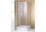 Drzwi prysznicowe Huppe Design 501 - skrzydłowe ze stałym segmentem 900 mm, szkło z powłoką Anti-Plaque- sanitbuy.pl
