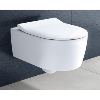 Wand-wc Villeroy&Boch Avento bezrantowa wraz mit WC-Sitz mit Softclosing cienką, weiß- sanitbuy.pl