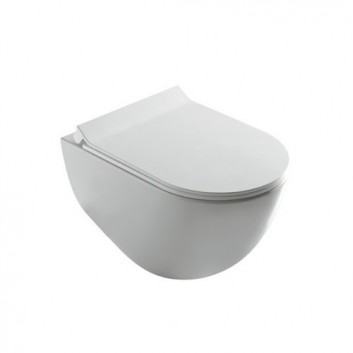 Becken Tiefspül- WC, hängend Galassia Eden weiß, 53 x 36 cm- sanitbuy.pl