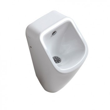 Urinal z rozpryskiwaczem wody Galassia MEG11 weiß, Zulauf von hinten, Abfluss poziomy- sanitbuy.pl
