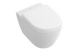 Wand-wc WC Villeroy & Boch Subway 2.0 weiß Alpin, 48 x 35,5 cm, bez rantu + WC-Sitz mit Softclosing breit