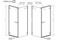 Kabine quadratisch 80x80 Radaway Arta KDJ I links Glas transparent Chrome +- sanitbuy.pl