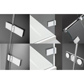 Kabine quadratisch 80x80 Radaway Arta KDJ I links Glas transparent Chrome +- sanitbuy.pl