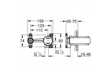 Unterputzelement baterii 2-otworowej Grohe 