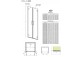 Tür wnękowe 40 cm rechts Glas transparent Radaway Arta DWD - sanitbuy.pl