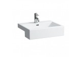 Halbeinbauwaschtisch 550 x 460 mm mit Anschluss na baterie weiß Laufen LIVING CITY